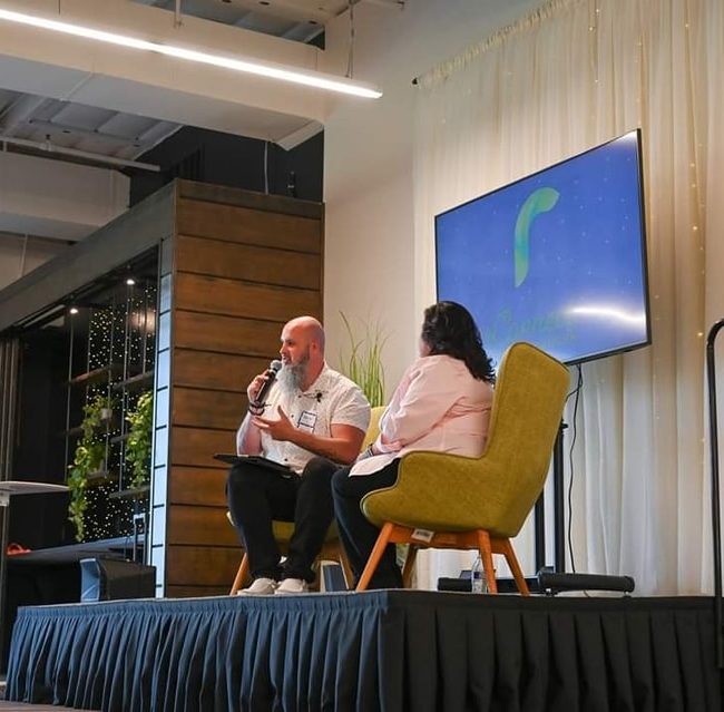 shawn lloyd and ann marie on stage