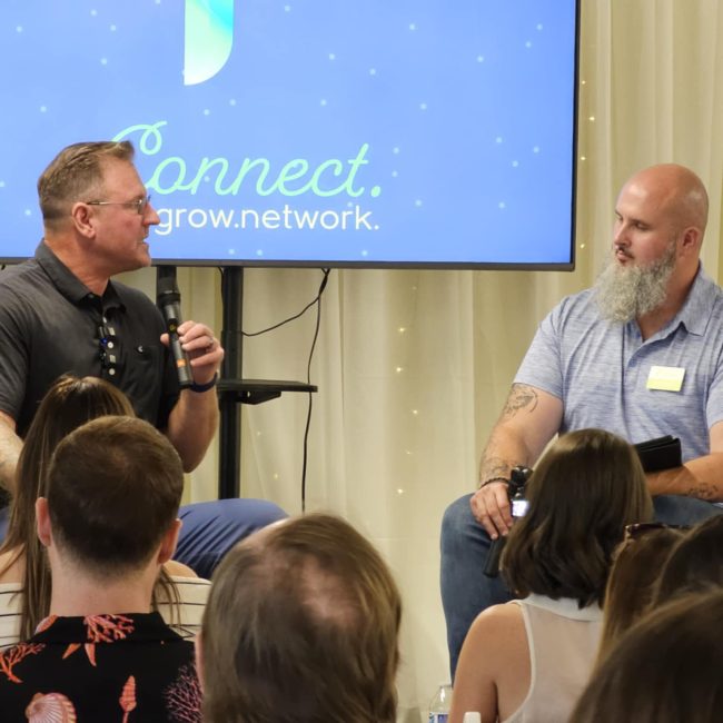 rob henry and shawn lloyd on stage