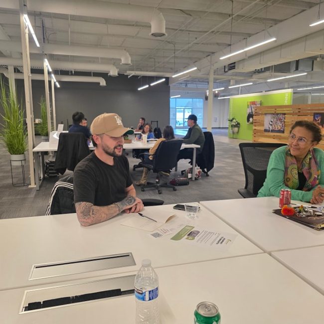 Members at mastermind connect group table